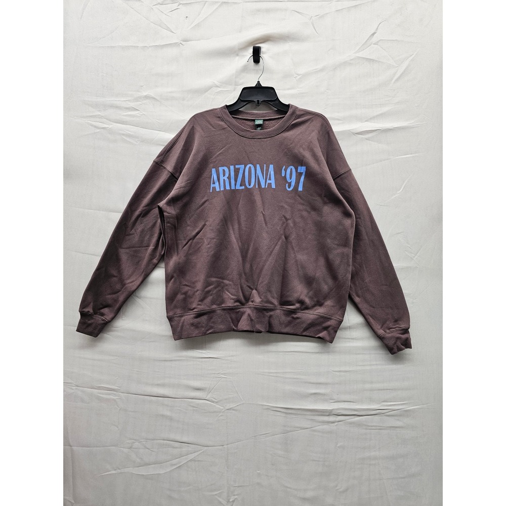 Wild Fable Arizona 97 Graphic Sweatshirt Brown Crewneck XS New 331114096